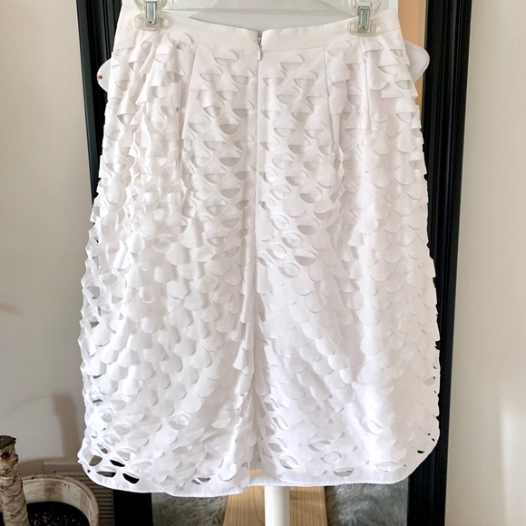 J. Crew White Textured Skirt - Picture 3 of 4